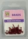 florall brads - br  christmas red